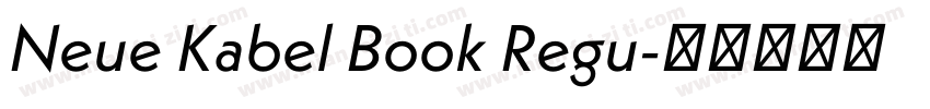 Neue Kabel Book Regu字体转换